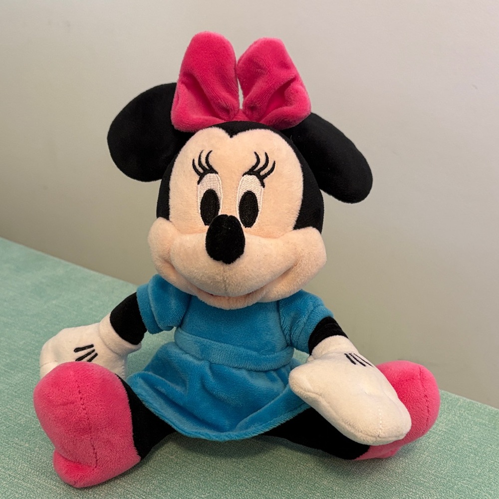 Disney Minnie Mouse Plush - Blue and Pink